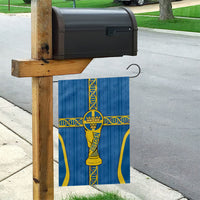 Sweden Football Garden Flag Three Crowns Golden DNA Trophy