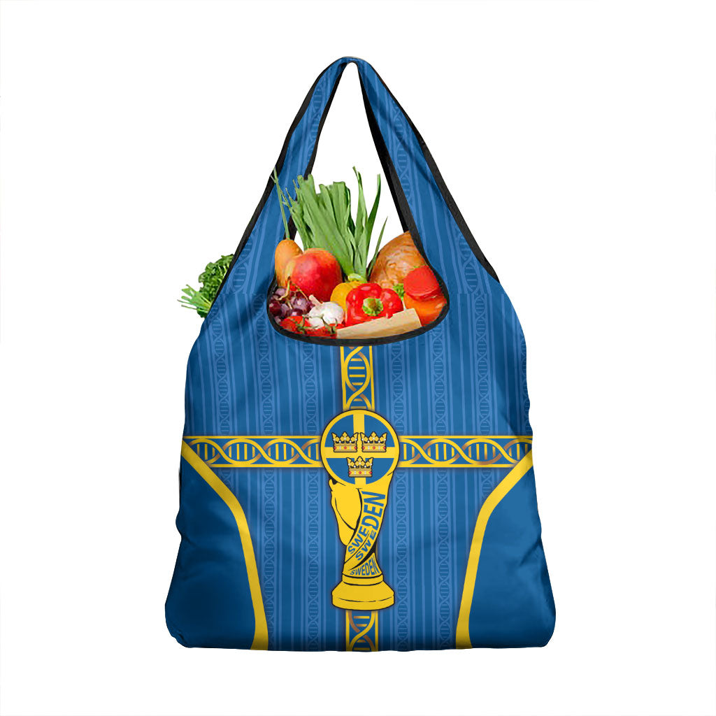 Sweden Football Grocery Bag Three Crowns Golden DNA Trophy