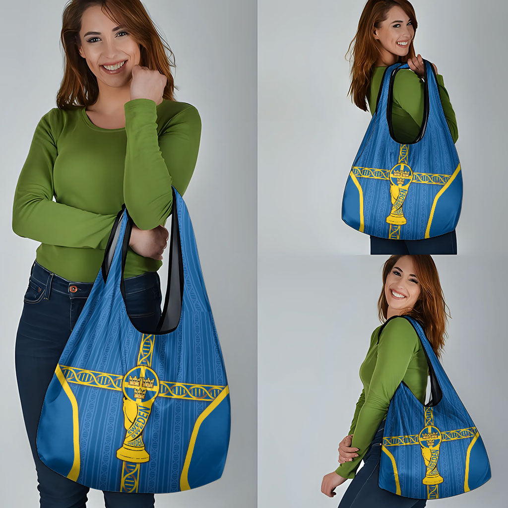 Sweden Football Grocery Bag Three Crowns Golden DNA Trophy