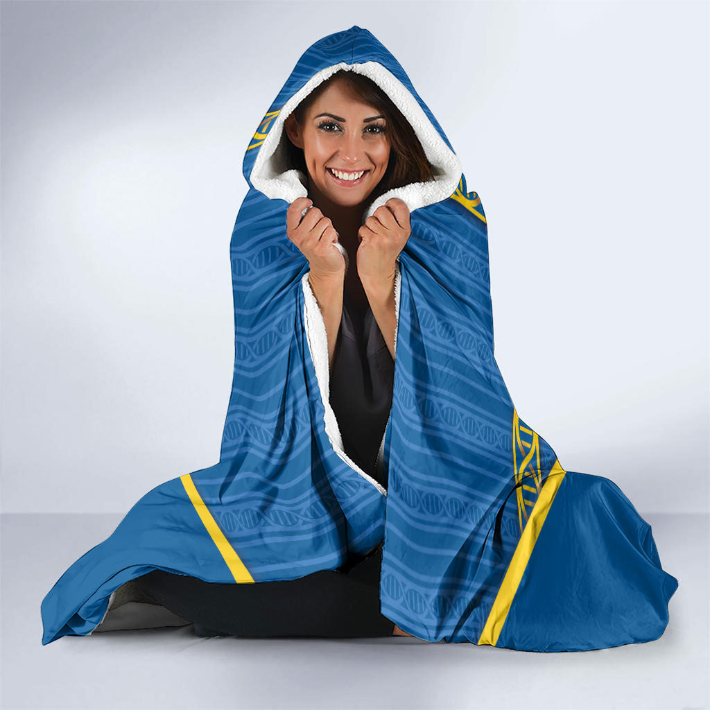 Sweden Football Hooded Blanket Three Crowns Golden DNA Trophy