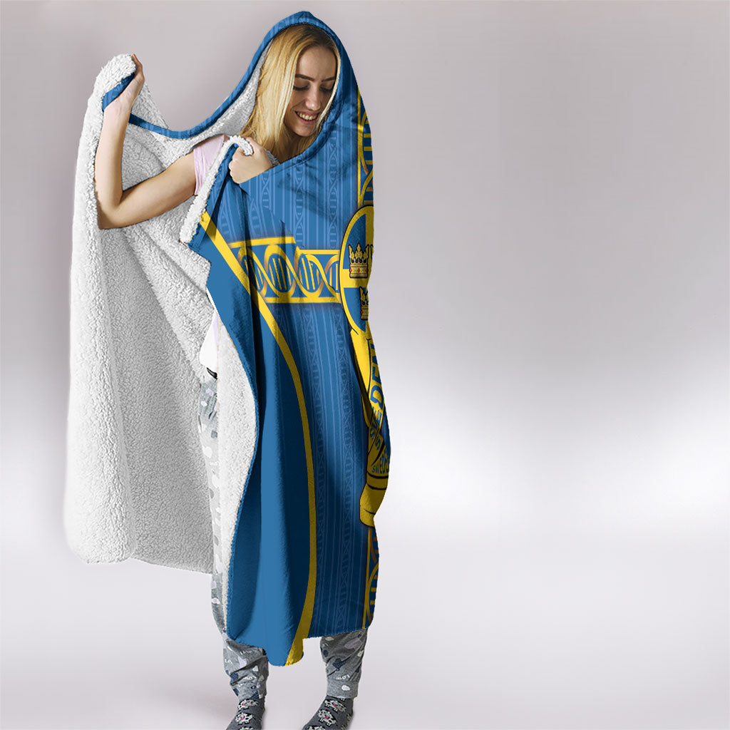 Sweden Football Hooded Blanket Three Crowns Golden DNA Trophy