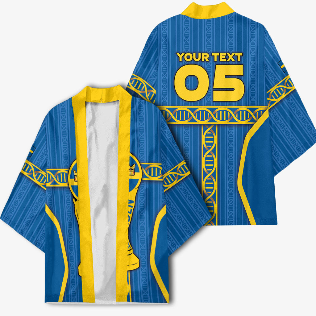 Custom Sweden Football Kimono Three Crowns Golden DNA Trophy