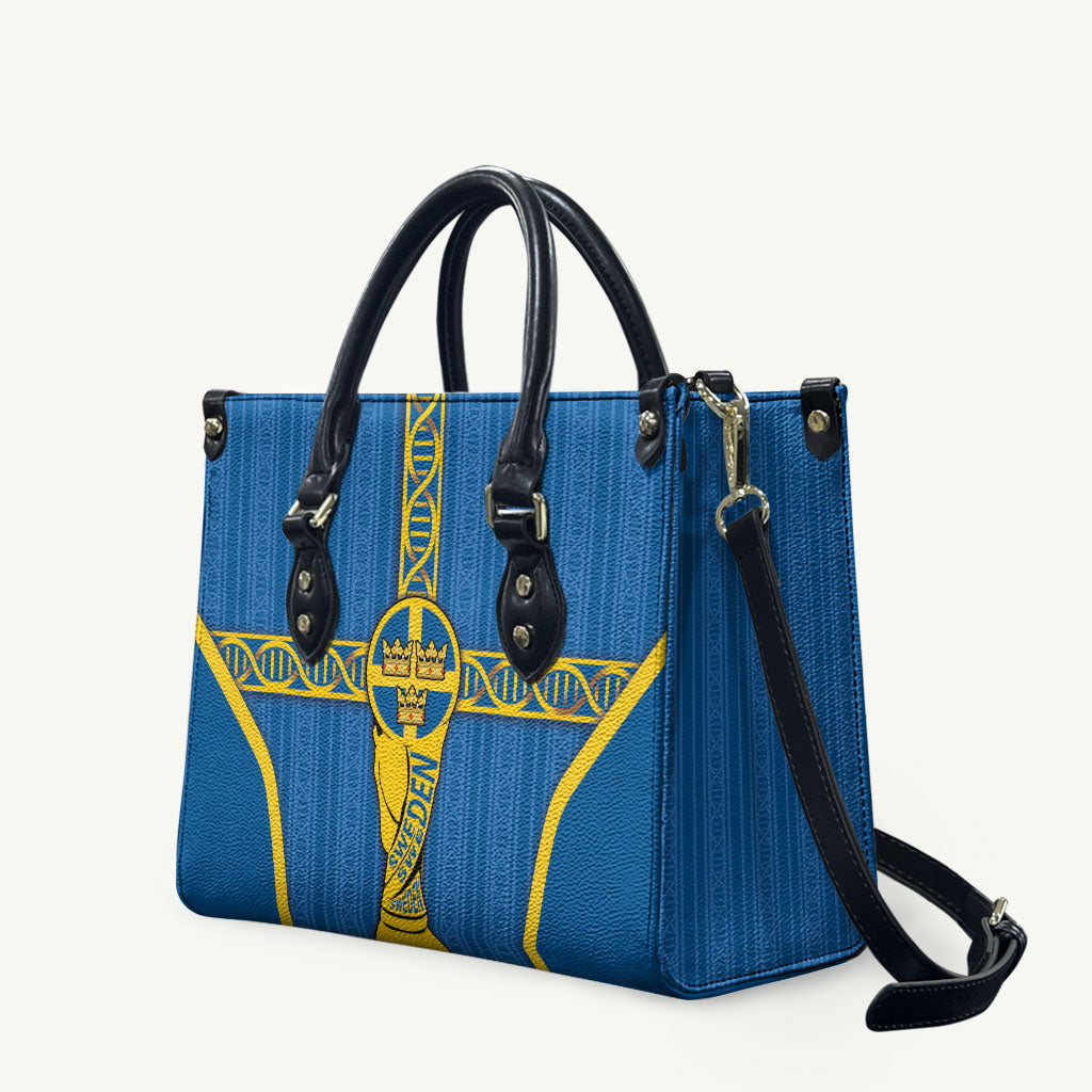 Sweden Football Leather Bag Three Crowns Golden DNA Trophy