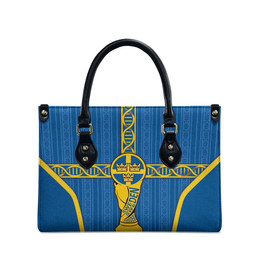 Sweden Football Leather Bag Three Crowns Golden DNA Trophy