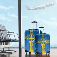 Sweden Football Luggage Cover Three Crowns Golden DNA Trophy