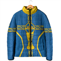 Custom Sweden Football Padded Jacket Three Crowns Golden DNA Trophy