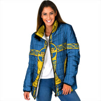 Custom Sweden Football Padded Jacket Three Crowns Golden DNA Trophy