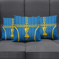 Sweden Football Pillow Cover Three Crowns Golden DNA Trophy