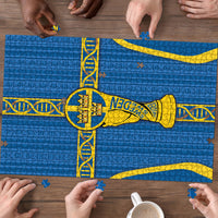 Sweden Football Puzzle Three Crowns Golden DNA Trophy
