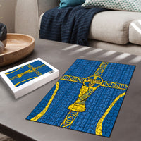 Sweden Football Puzzle Three Crowns Golden DNA Trophy