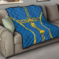 Sweden Football Quilt Three Crowns Golden DNA Trophy