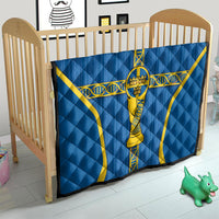 Sweden Football Quilt Three Crowns Golden DNA Trophy