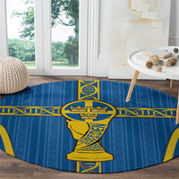 Sweden Football Round Carpet Three Crowns Golden DNA Trophy