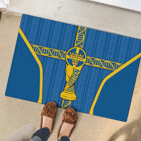 Sweden Football Rubber Doormat Three Crowns Golden DNA Trophy