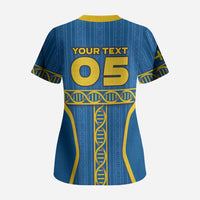 Custom Sweden Football Scrub Top Three Crowns Golden DNA Trophy