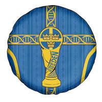 Sweden Football Spare Tire Cover Three Crowns Golden DNA Trophy