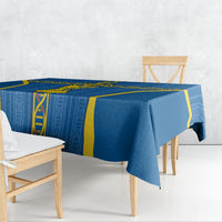 Sweden Football Tablecloth Three Crowns Golden DNA Trophy