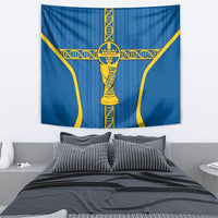 Sweden Football Tapestry Three Crowns Golden DNA Trophy