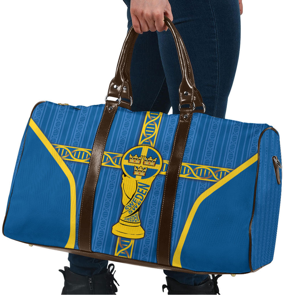 Sweden Football Travel Bag Three Crowns Golden DNA Trophy