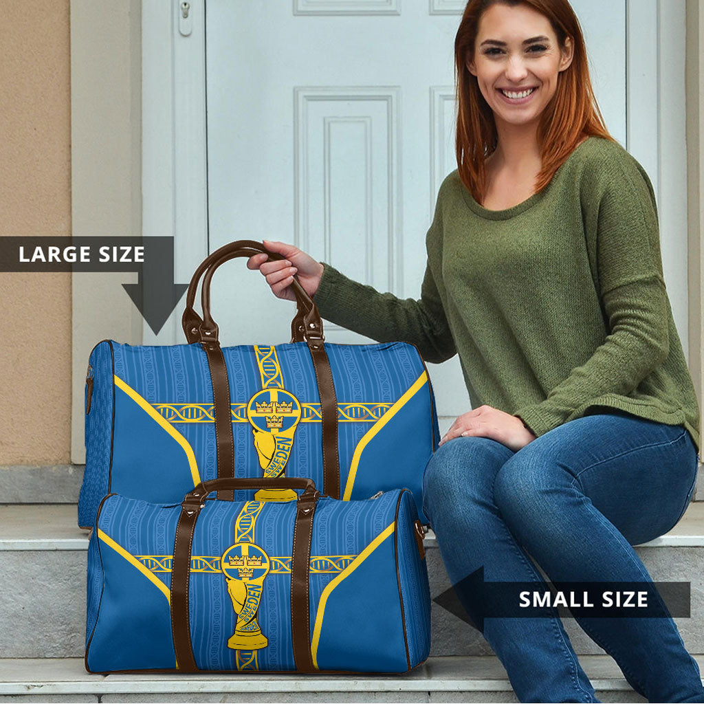 Sweden Football Travel Bag Three Crowns Golden DNA Trophy