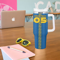 Custom Sweden Football Tumbler With Handle Three Crowns Golden DNA Trophy