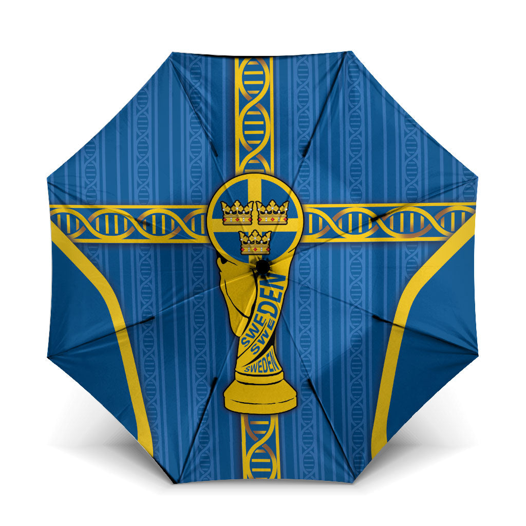 Sweden Football Umbrella Three Crowns Golden DNA Trophy