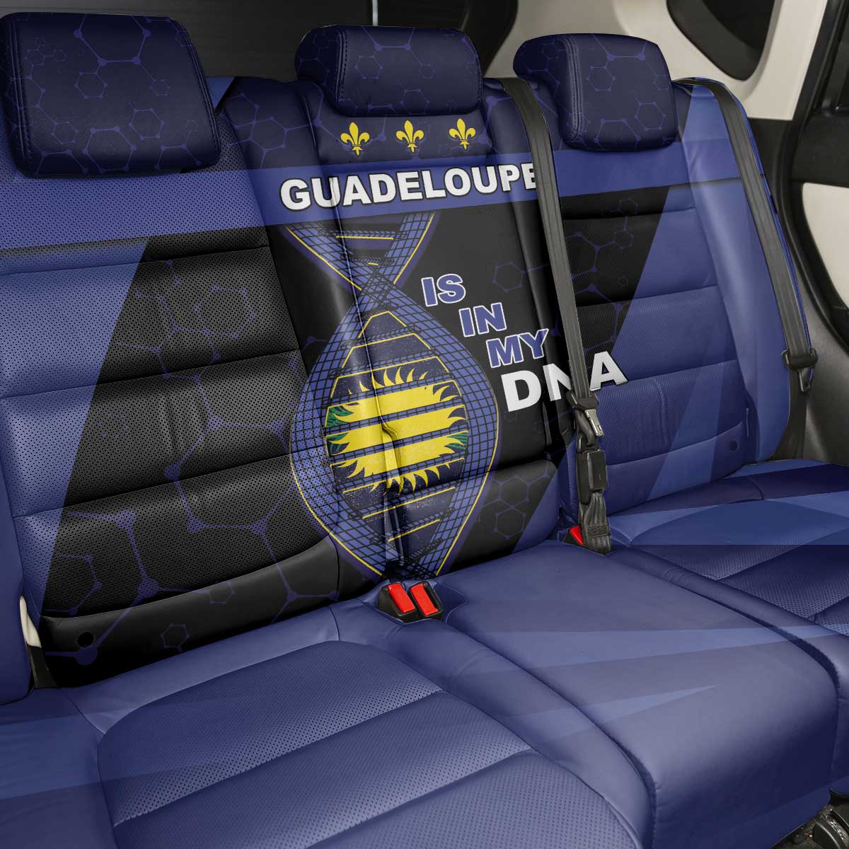 Guadeloupe Is In My DNA Back Car Seat Cover - Wonder Print Shop