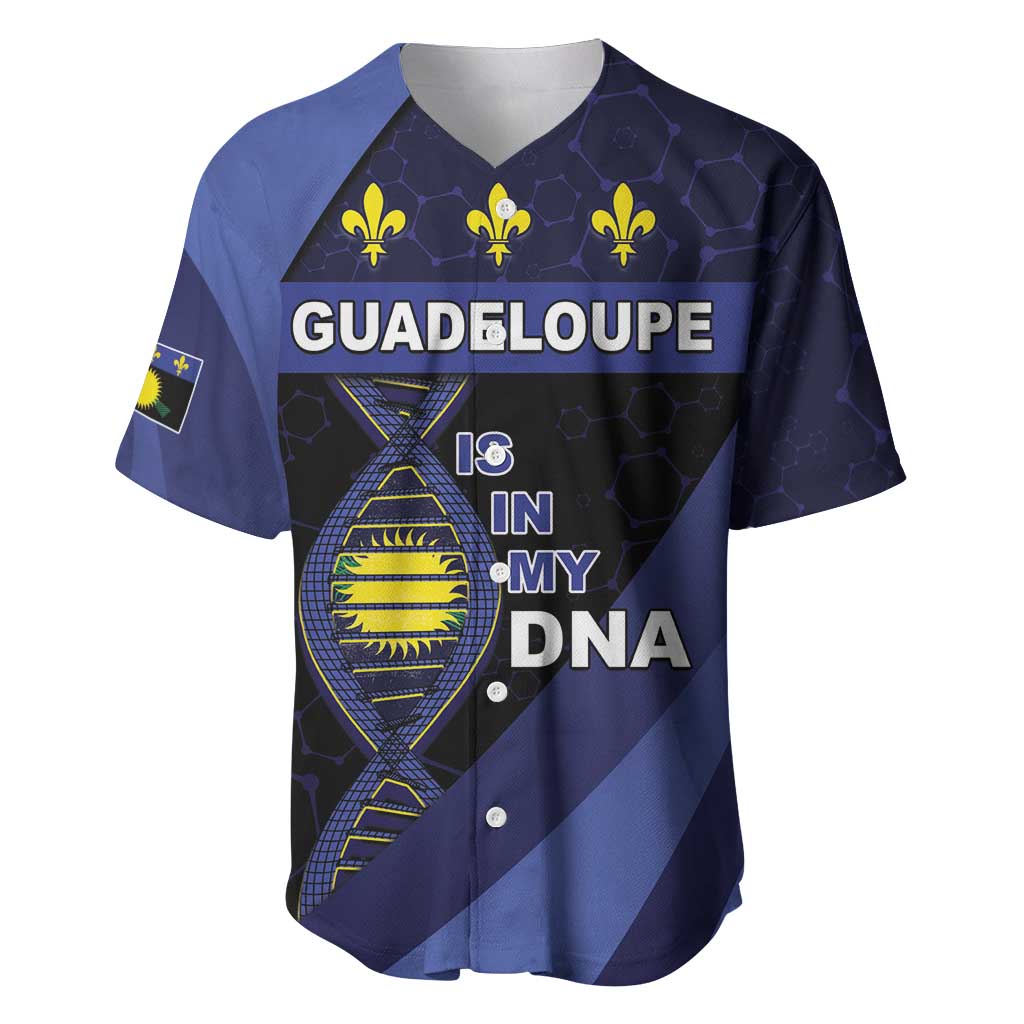 Guadeloupe Is In My DNA Baseball Jersey - Wonder Print Shop