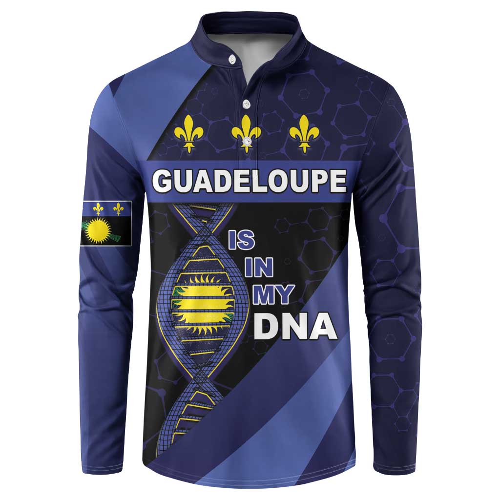 Guadeloupe Is In My DNA Button Sweatshirt - Wonder Print Shop