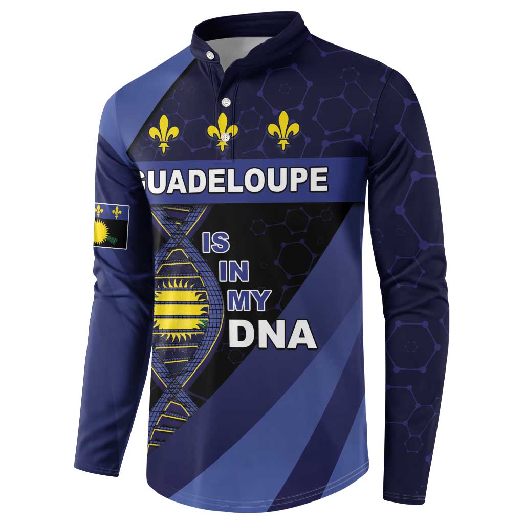 Guadeloupe Is In My DNA Button Sweatshirt - Wonder Print Shop