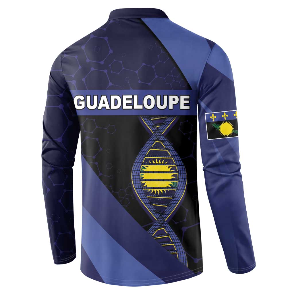 Guadeloupe Is In My DNA Button Sweatshirt - Wonder Print Shop