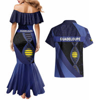 Guadeloupe Is In My DNA Couples Matching Mermaid Dress and Hawaiian Shirt - Wonder Print Shop
