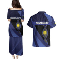 Guadeloupe Is In My DNA Couples Matching Puletasi and Hawaiian Shirt - Wonder Print Shop