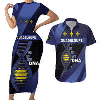 Guadeloupe Is In My DNA Couples Matching Short Sleeve Bodycon Dress and Hawaiian Shirt - Wonder Print Shop