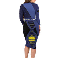 Guadeloupe Is In My DNA Family Matching Long Sleeve Bodycon Dress and Hawaiian Shirt - Wonder Print Shop