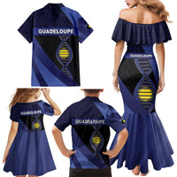 Guadeloupe Is In My DNA Family Matching Mermaid Dress and Hawaiian Shirt - Wonder Print Shop