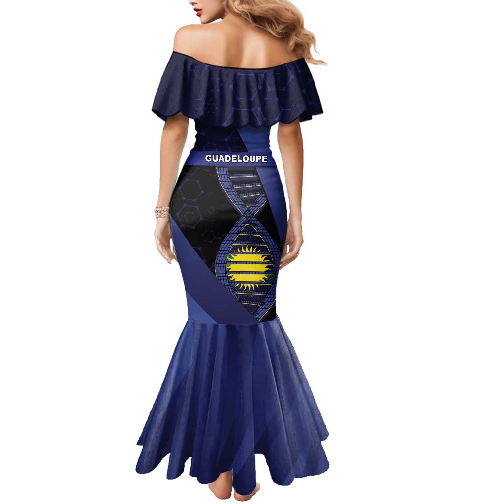 Guadeloupe Is In My DNA Family Matching Mermaid Dress and Hawaiian Shirt - Wonder Print Shop