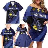 Guadeloupe Is In My DNA Family Matching Off Shoulder Short Dress and Hawaiian Shirt - Wonder Print Shop