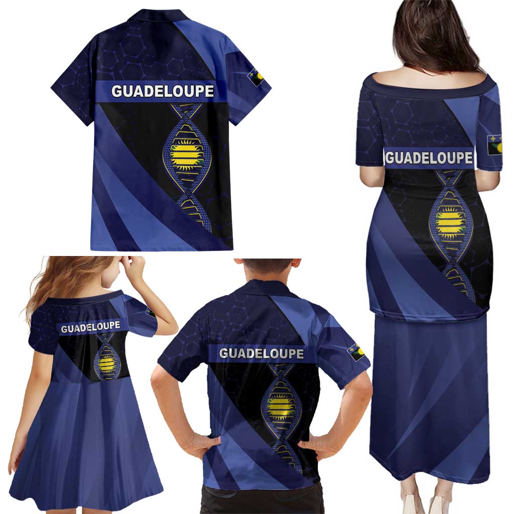 Guadeloupe Is In My DNA Family Matching Puletasi and Hawaiian Shirt - Wonder Print Shop
