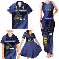 Guadeloupe Is In My DNA Family Matching Tank Maxi Dress and Hawaiian Shirt - Wonder Print Shop