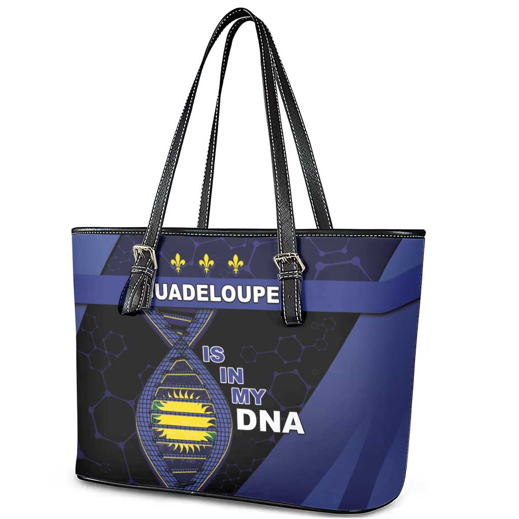 Guadeloupe Is In My DNA Leather Tote Bag - Wonder Print Shop