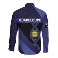 Guadeloupe Is In My DNA Long Sleeve Button Shirt - Wonder Print Shop