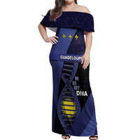 Guadeloupe Is In My DNA Off Shoulder Maxi Dress - Wonder Print Shop
