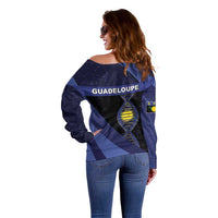 Guadeloupe Is In My DNA Off Shoulder Sweater - Wonder Print Shop