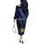 Guadeloupe Is In My DNA Off The Shoulder Long Sleeve Dress - Wonder Print Shop