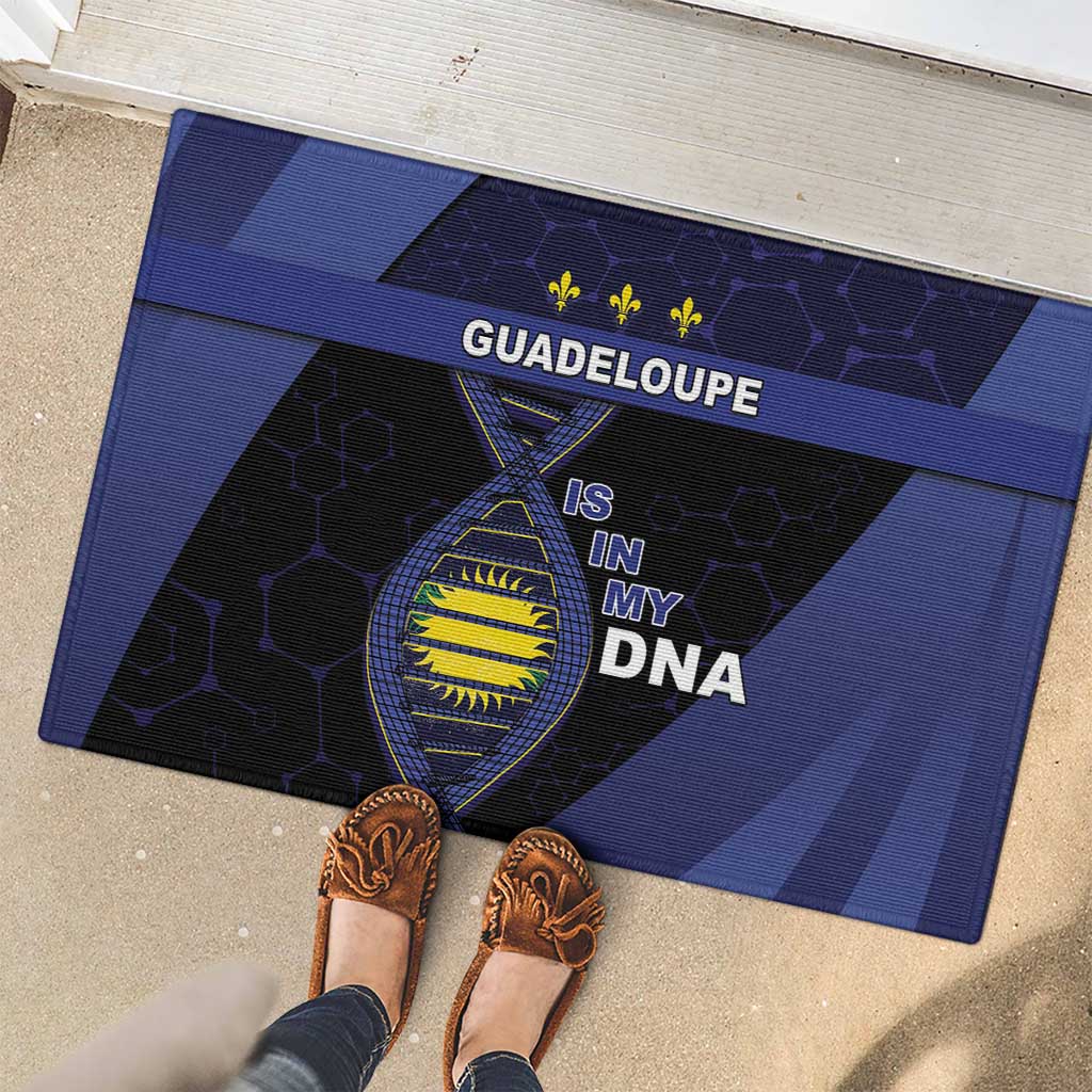 Guadeloupe Is In My DNA Rubber Doormat - Wonder Print Shop