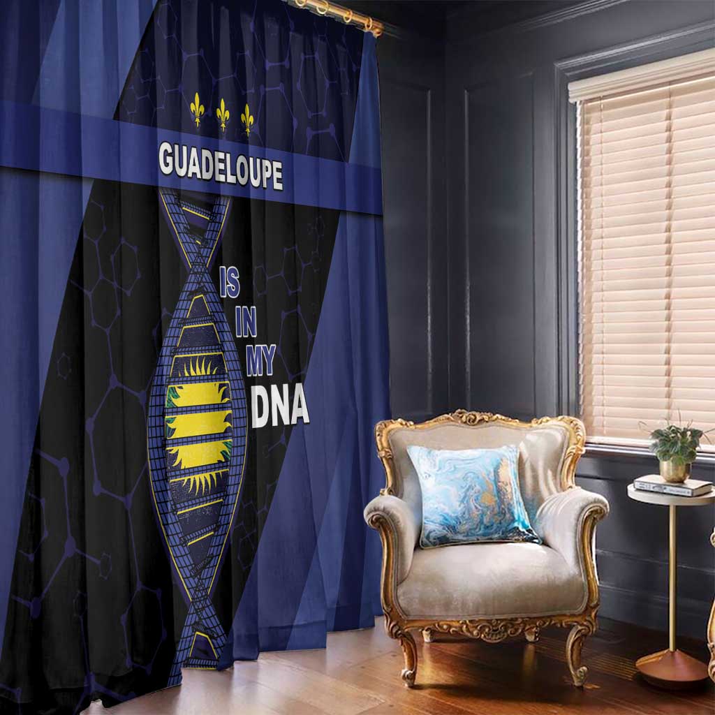 Guadeloupe Is In My DNA Window Curtain - Wonder Print Shop