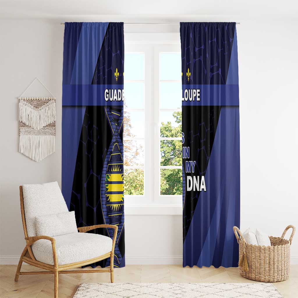 Guadeloupe Is In My DNA Window Curtain - Wonder Print Shop