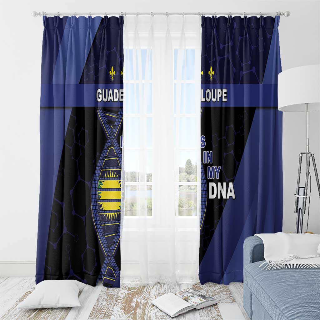 Guadeloupe Is In My DNA Window Curtain - Wonder Print Shop