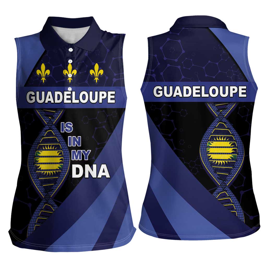 Guadeloupe Is In My DNA Women Sleeveless Polo Shirt - Wonder Print Shop